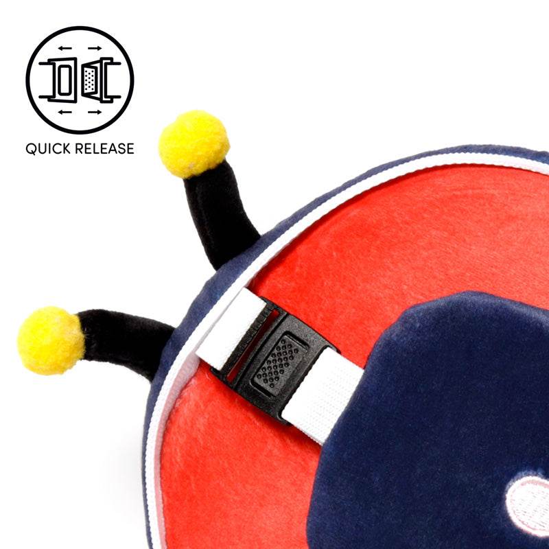 Relaxeazzz Adorabugs Ladybird Plush Travel Pillow & Eye Mask - Gift Arch