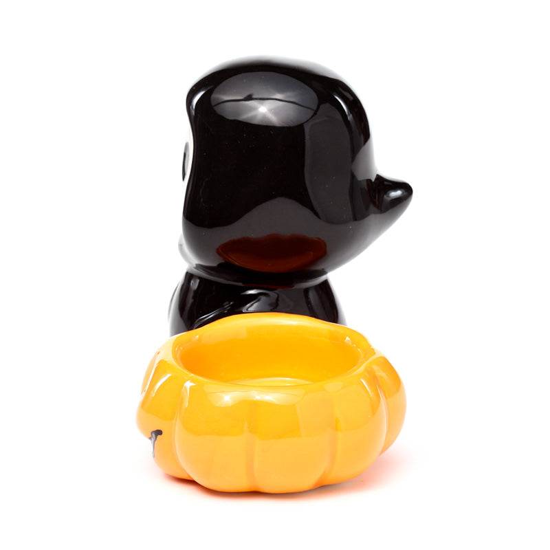 Ceramic Skull Boy Tea Light Candle Holder - Gift Arch