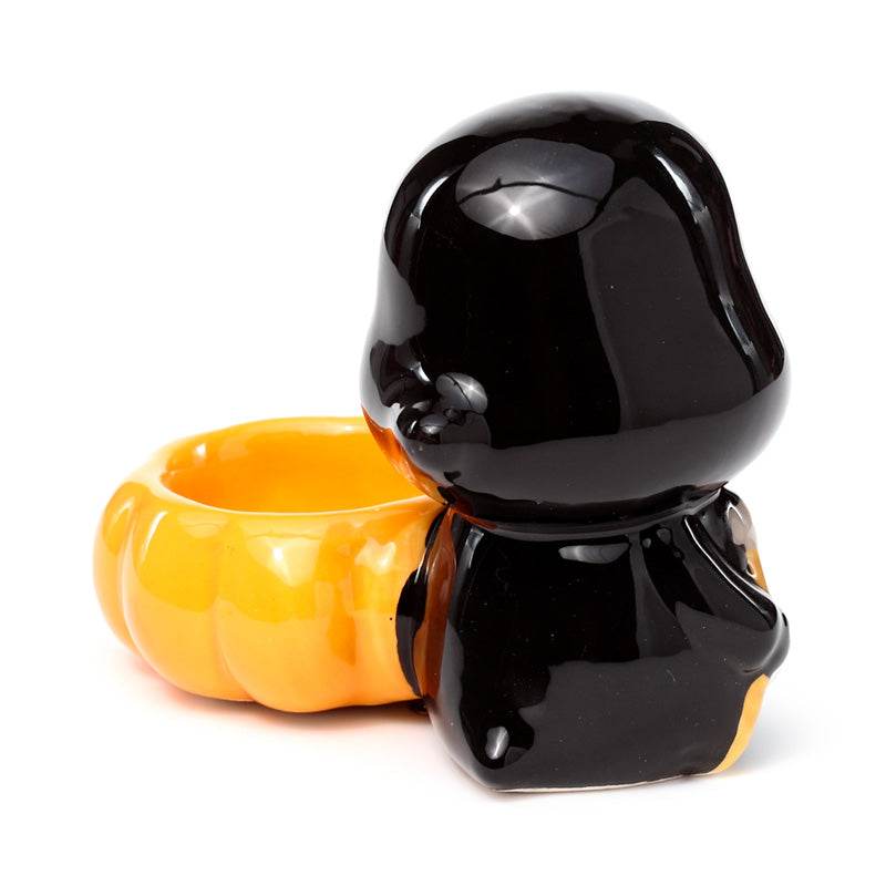 Ceramic Skull Boy Tea Light Candle Holder - Gift Arch