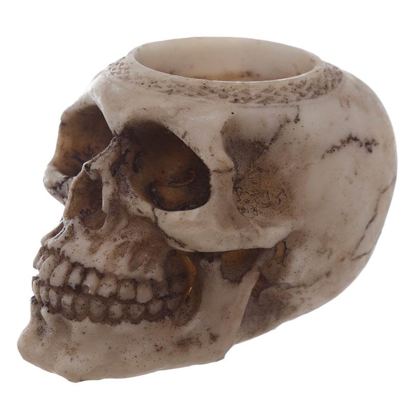 Skull Tea Light Candle Holder - Gift Arch