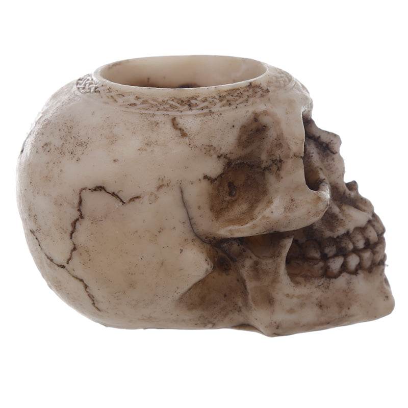 Skull Tea Light Candle Holder - Gift Arch