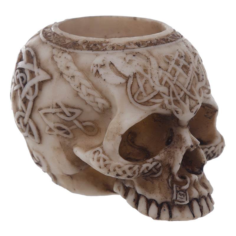 Skull Tea Light Candle Holder - Gift Arch