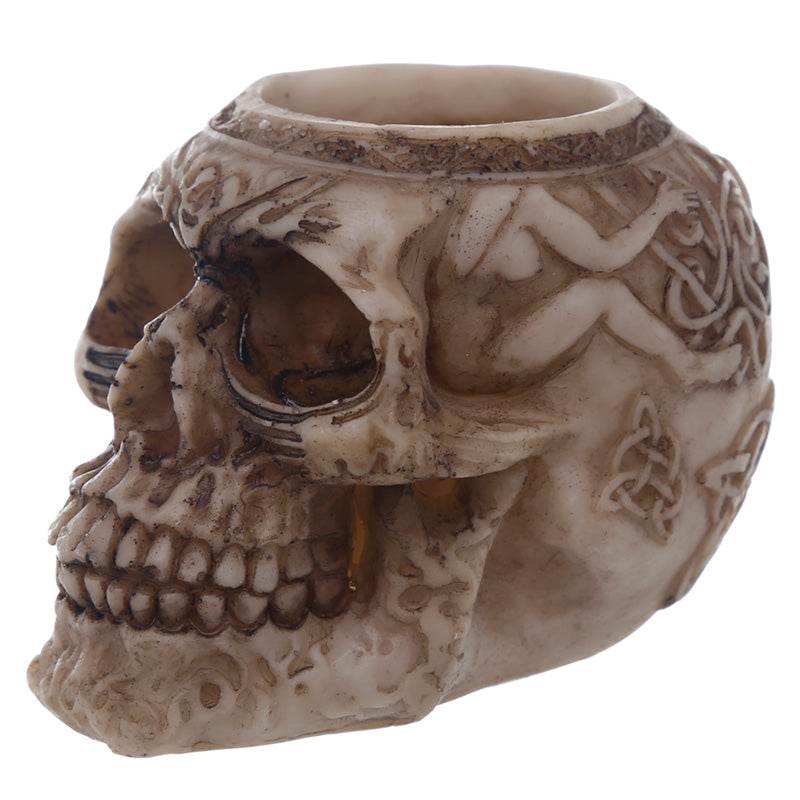 Skull Tea Light Candle Holder - Gift Arch