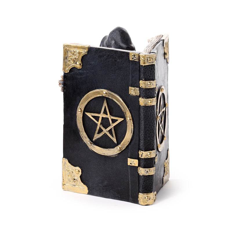 The Reaper of Death Book of Skulls Tea Light Candle Holder - Gift Arch