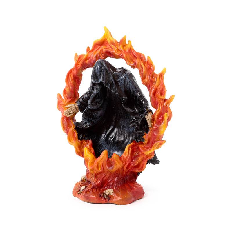 The Reaper of Death Ring of Fire Tea Light Candle Holder - Gift Arch