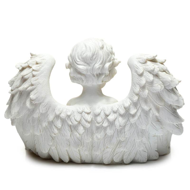 White Cherub 3 Tea Light Candle Holder - Gift Arch
