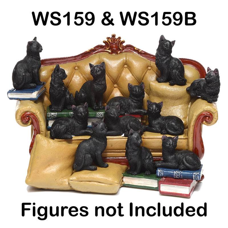 Black Cat Sofa World Figures Display Stand - Gift Arch