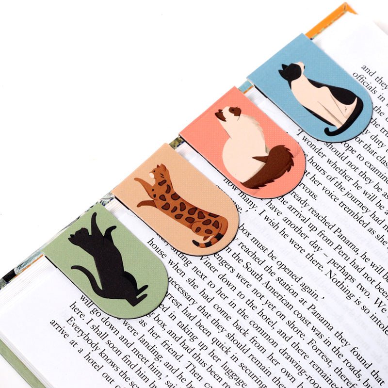 Feline Fine Cats (New) Magnetic Bookmark Set - Gift Arch