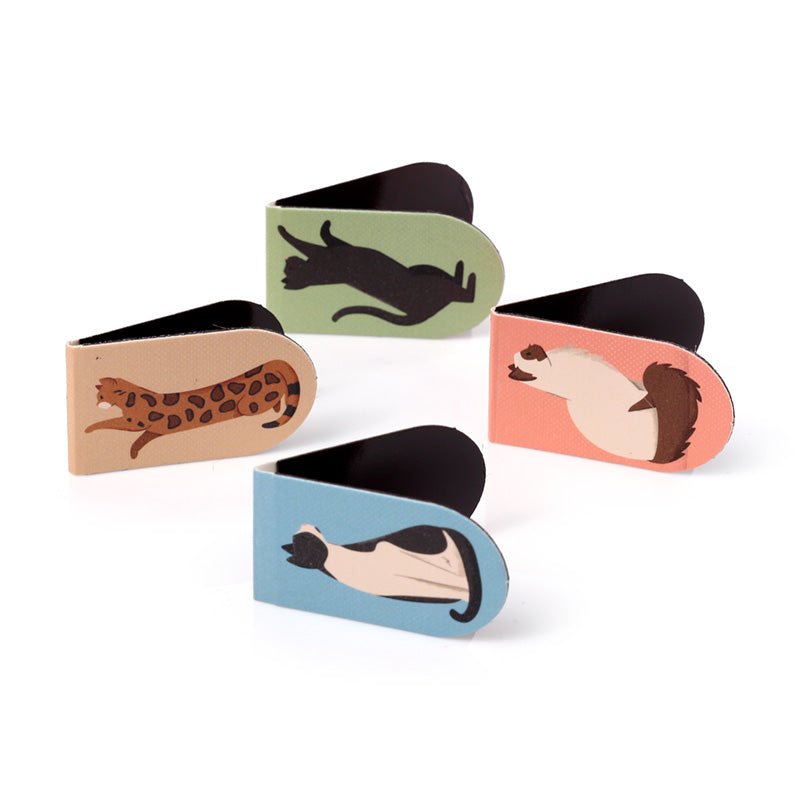 Feline Fine Cats (New) Magnetic Bookmark Set - Gift Arch