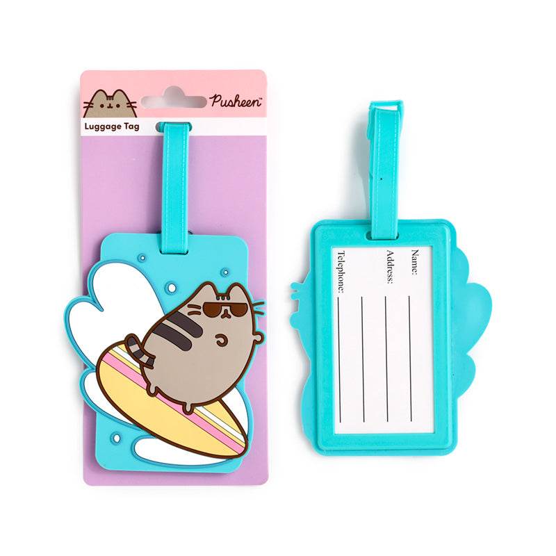 Pusheen the Cat Summer Surfer PVC Luggage Tag - Gift Arch