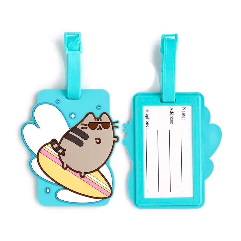 Pusheen the Cat Summer Surfer PVC Luggage Tag - Gift Arch