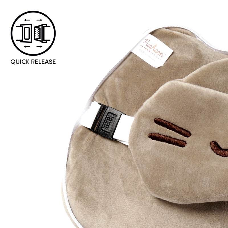 Relaxeazzz Pusheen Cat Shaped Travel Pillow & Eye Mask - Gift Arch