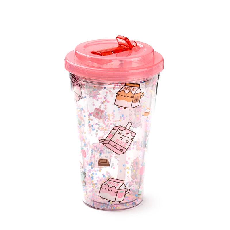 Shatterproof Pusheen Sips Double Walled Cup & Straw - Gift Arch