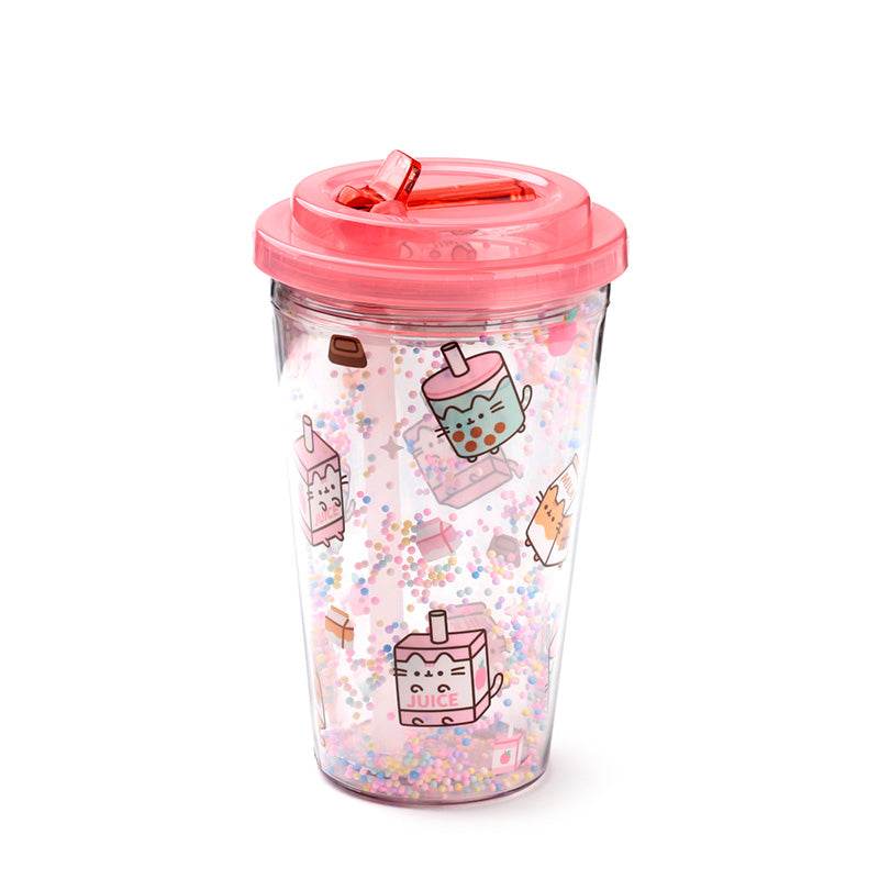 Shatterproof Pusheen Sips Double Walled Cup & Straw - Gift Arch