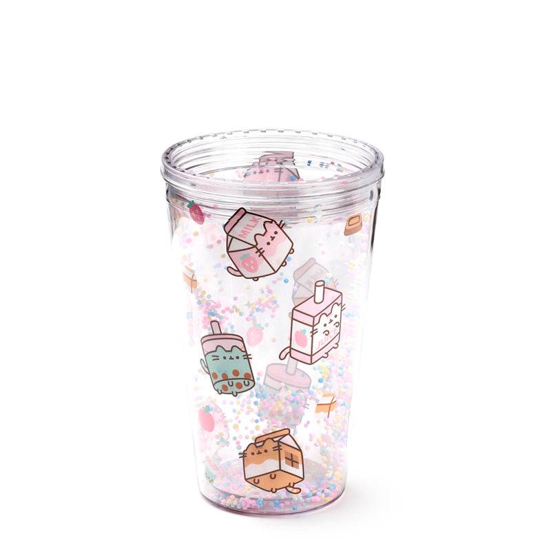 Shatterproof Pusheen Sips Double Walled Cup & Straw - Gift Arch