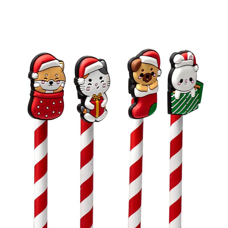 Christmas Adoramals Pencil with PVC Topper - Gift Arch