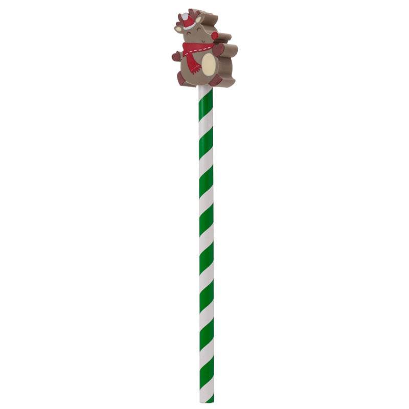 Christmas Characters Pencil with Eraser Topper - Gift Arch
