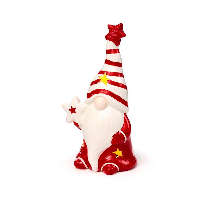 Christmas Gonk Ceramic LED Decoration - Gift Arch