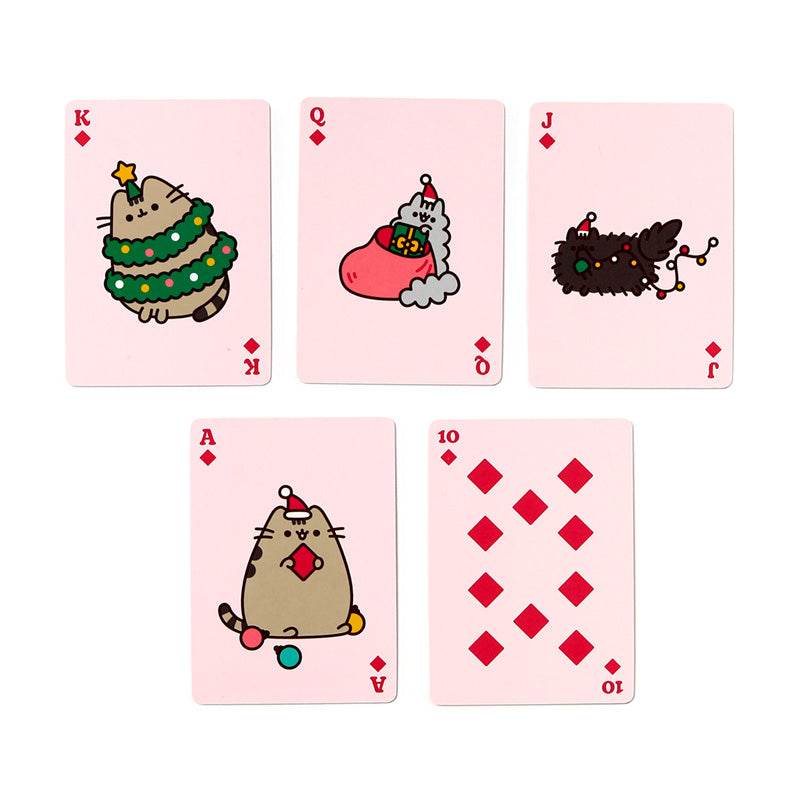 Christmas Pusheen the Cat Standard Playing Card Deck - Gift Arch