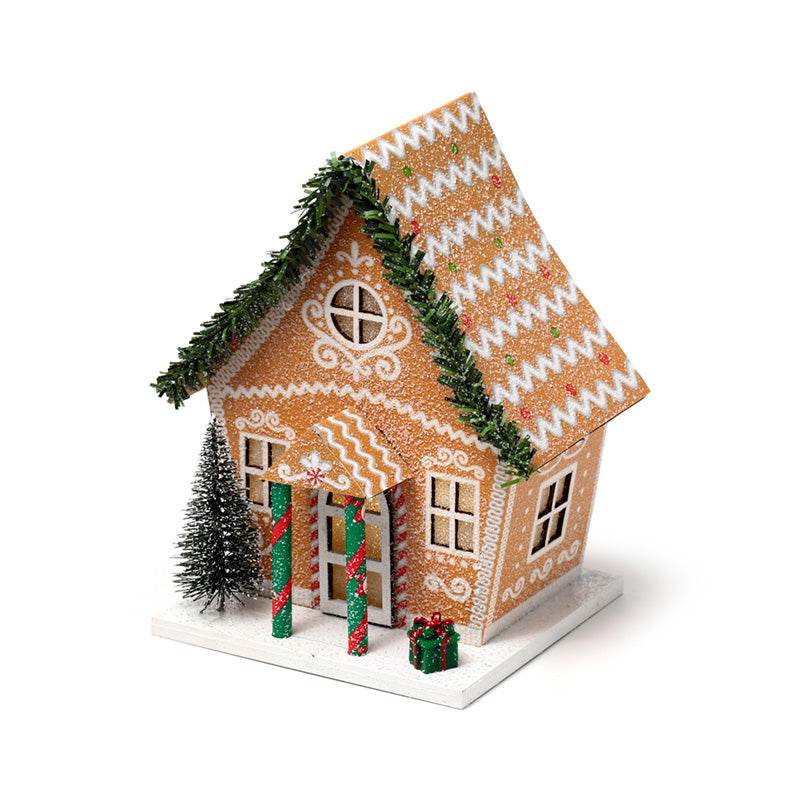 Gingerbread Christmas House LED Decoration - Gift Arch