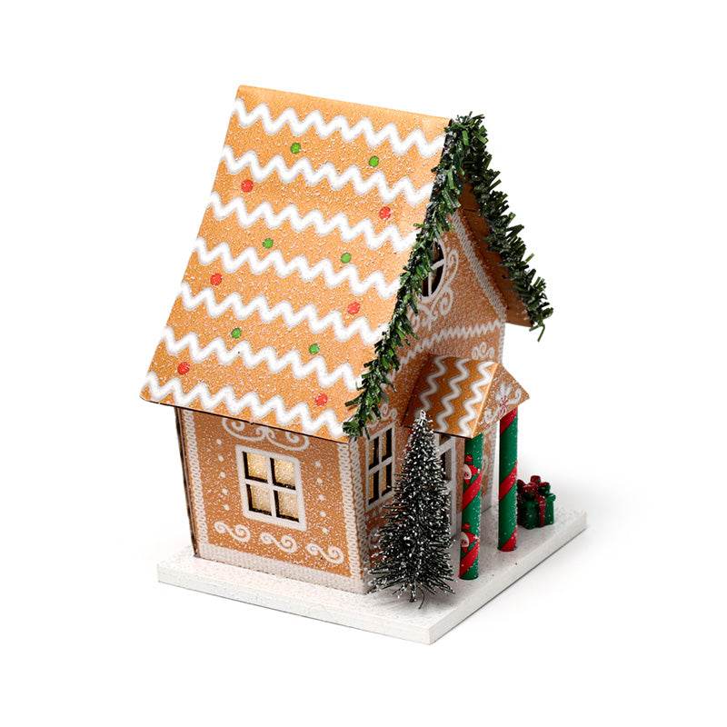 Gingerbread Christmas House LED Decoration - Gift Arch