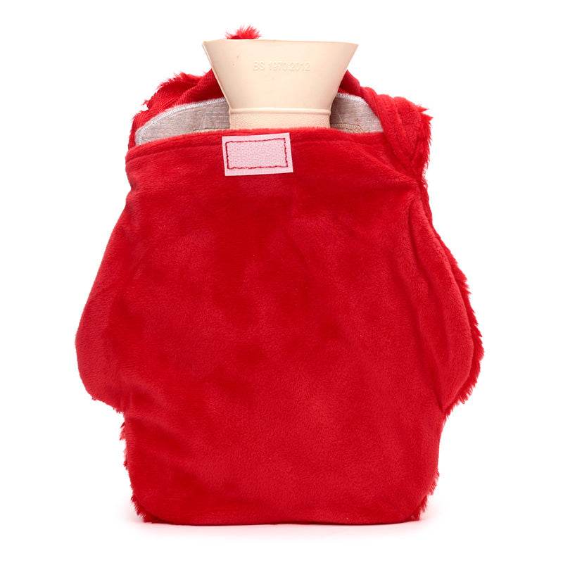 Santa Christmas 650ml Hot Water Bottle with Plush Cover - Gift Arch