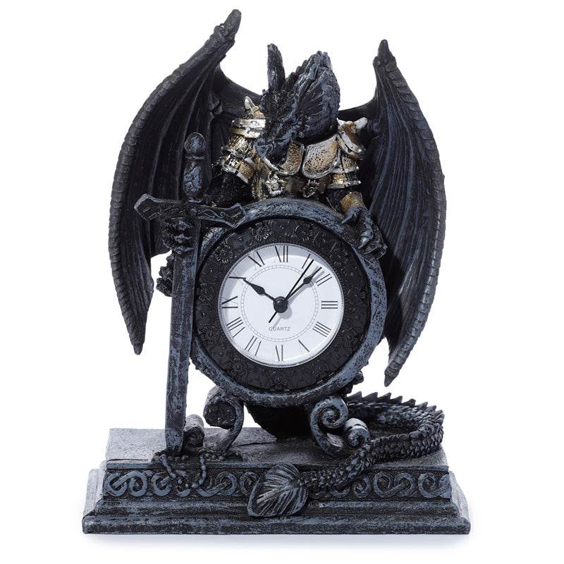 Dragon in Armour Mantle Clock - Gift Arch