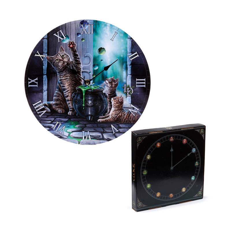 Lisa Parker Hubble Bubble Cat and Kitten Picture Clock - Gift Arch