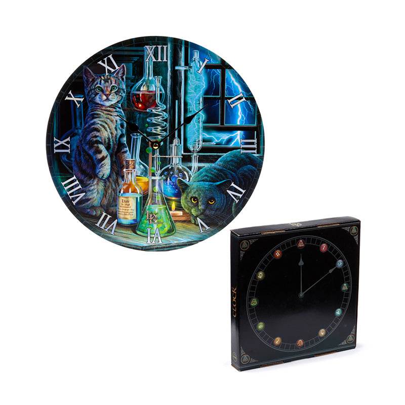 Lisa Parker Jekyll and Hyde Cats Picture Clock - Gift Arch