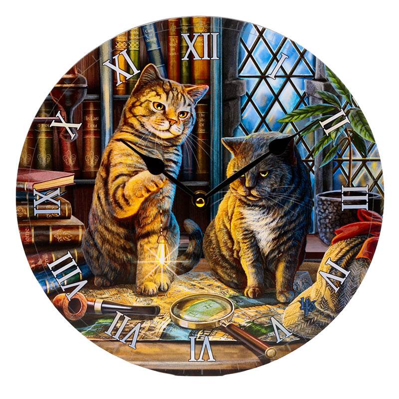 Lisa Parker Purrlock Holmes Cat Picture Clock - Gift Arch
