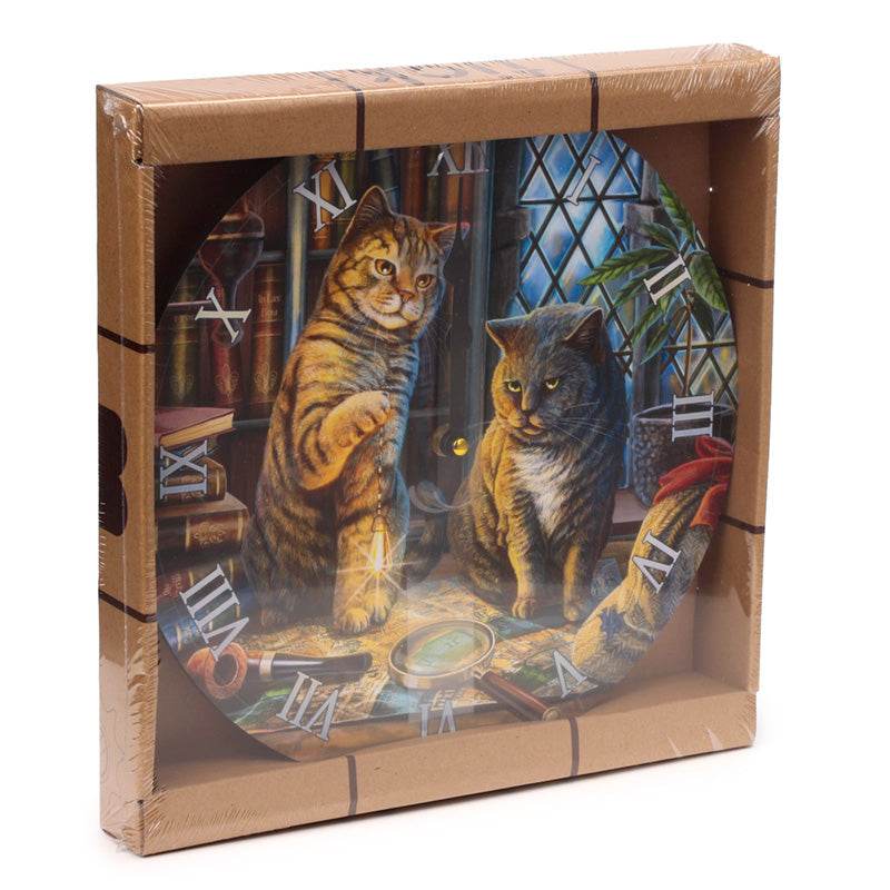 Lisa Parker Purrlock Holmes Cat Picture Clock - Gift Arch