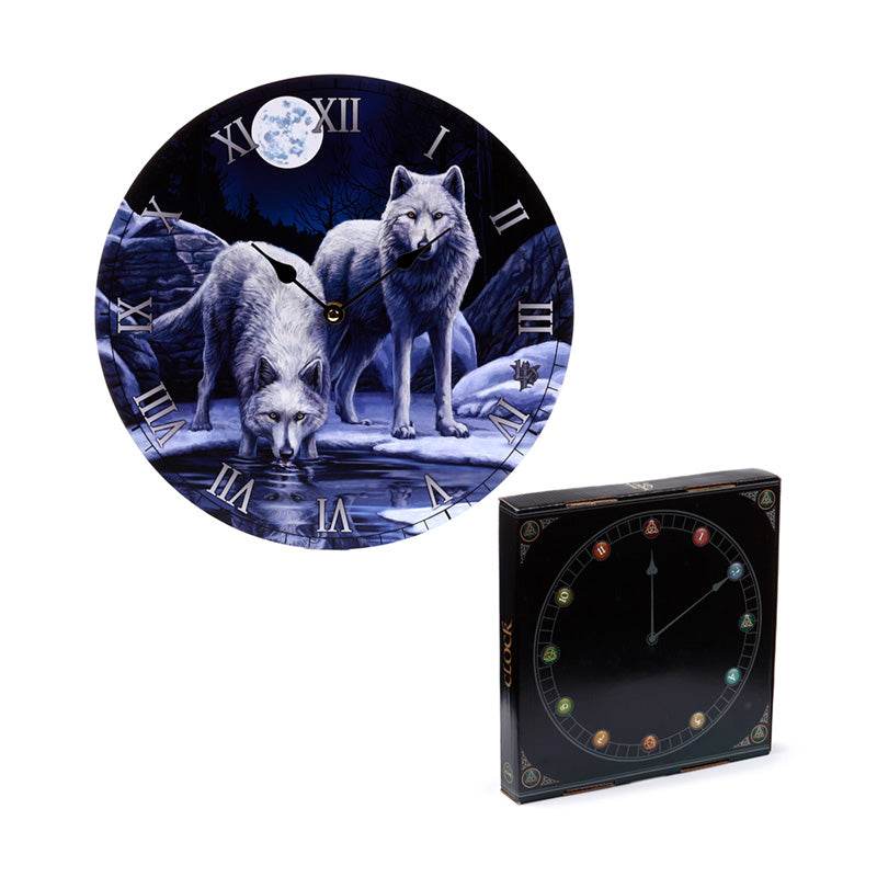 Lisa Parker Warriors of Winter Wolf Picture Clock - Gift Arch