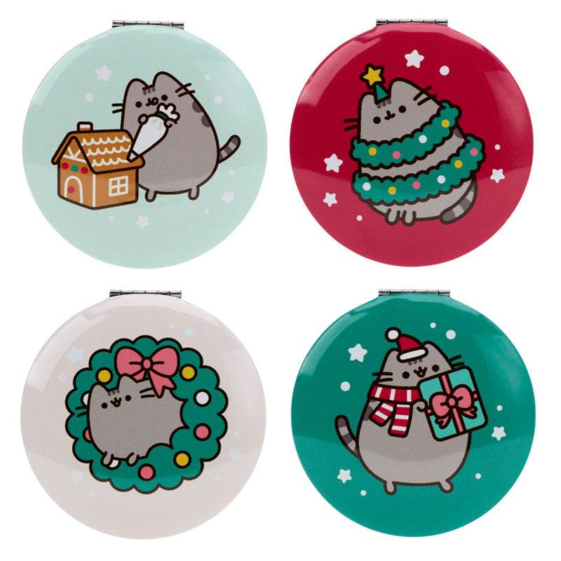 Christmas Pusheen the Cat Compact Mirror - Gift Arch