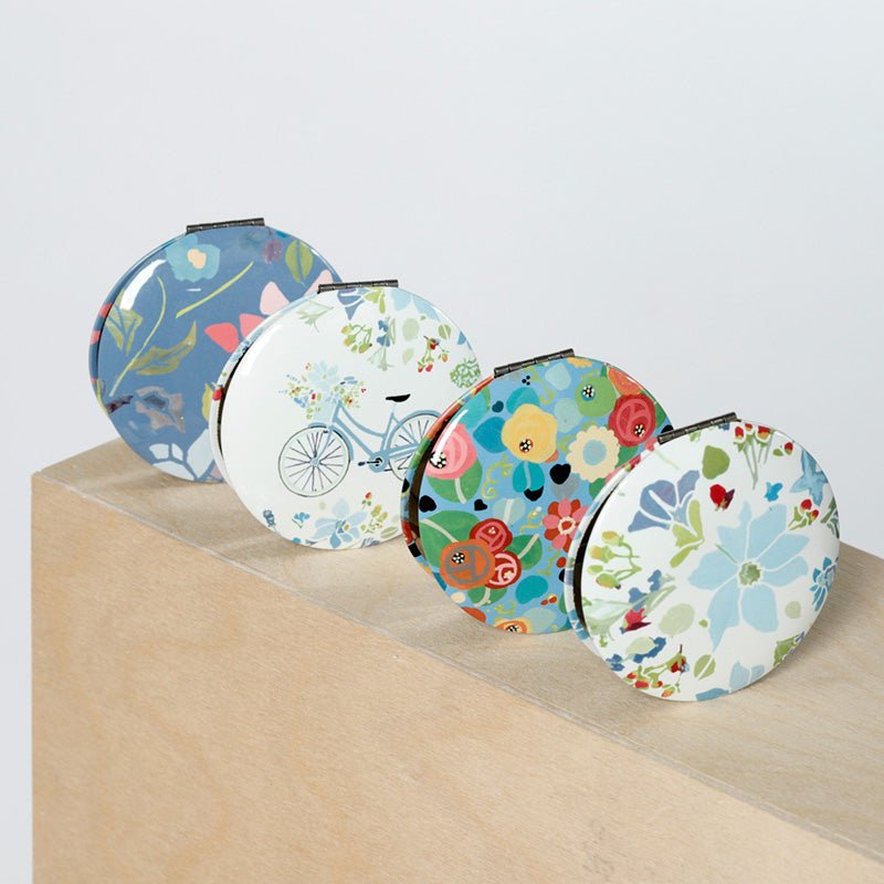 Julie Dodsworth Blue Botanical Compact Mirror - Gift Arch