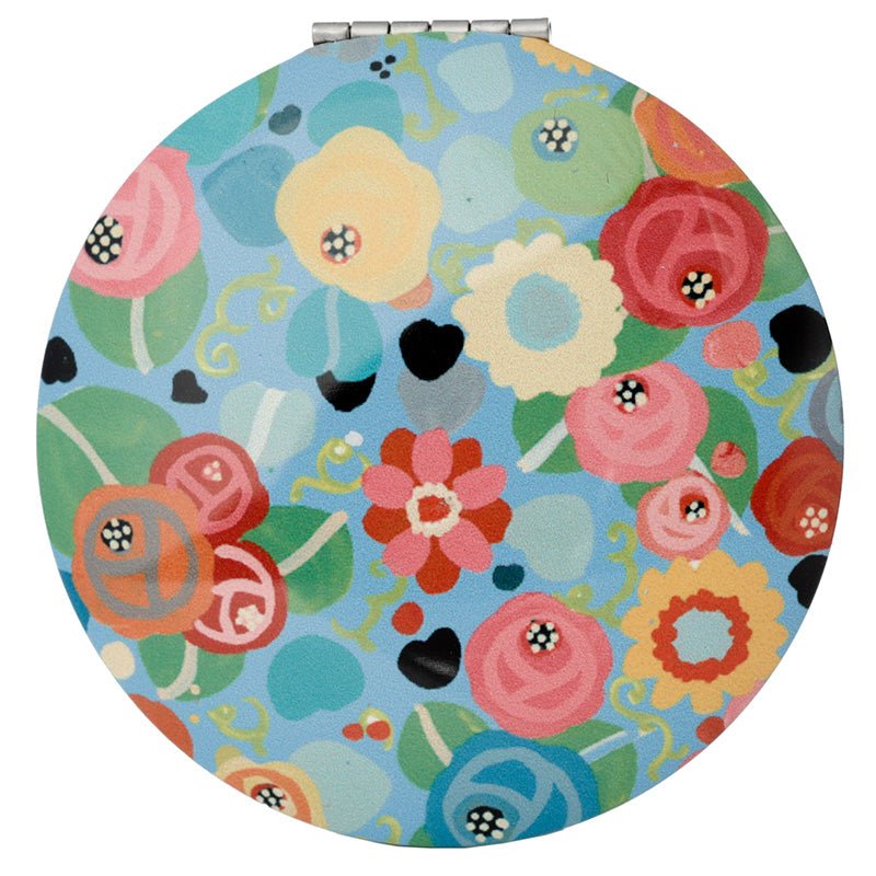 Julie Dodsworth Blue Botanical Compact Mirror - Gift Arch