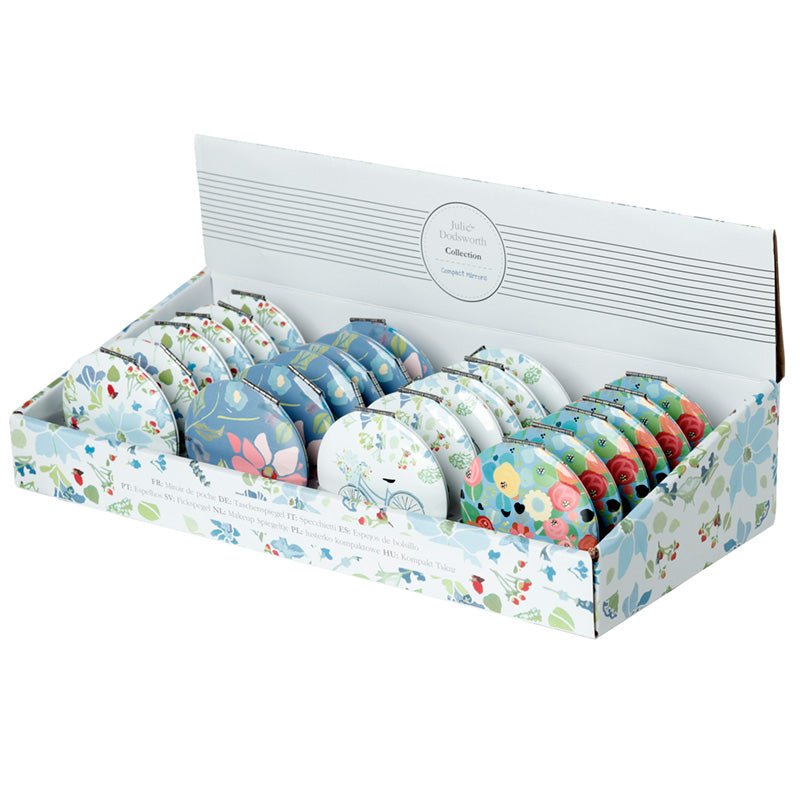 Julie Dodsworth Blue Botanical Compact Mirror - Gift Arch