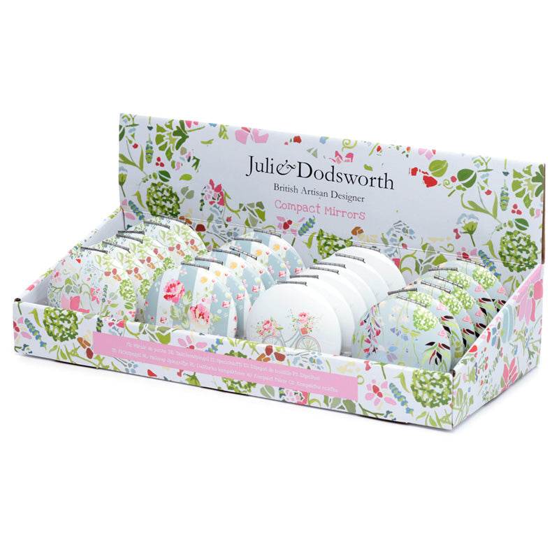 Julie Dodsworth Pink Botanical Compact Mirror - Gift Arch
