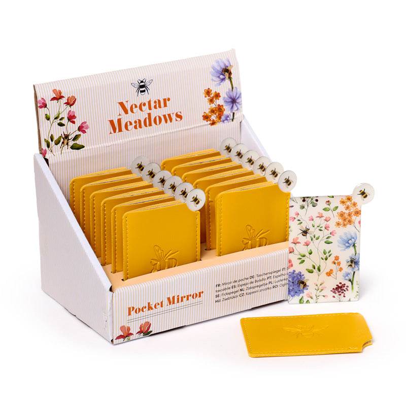 Nectar Meadows Bee Pocket Mirror in Sleeve - Gift Arch