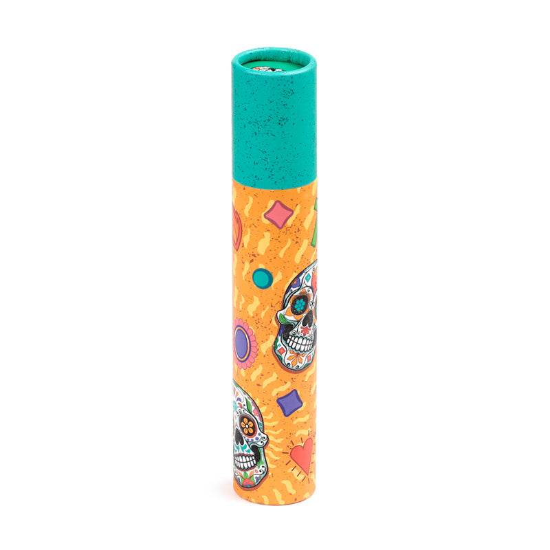 Day of the Dead Large Pencil Pot with 12 Colouring Pencils - Gift Arch