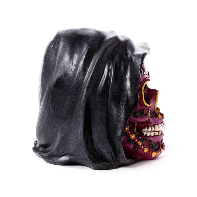 Day of the Dead Purple Skull with Hood - Gift Arch