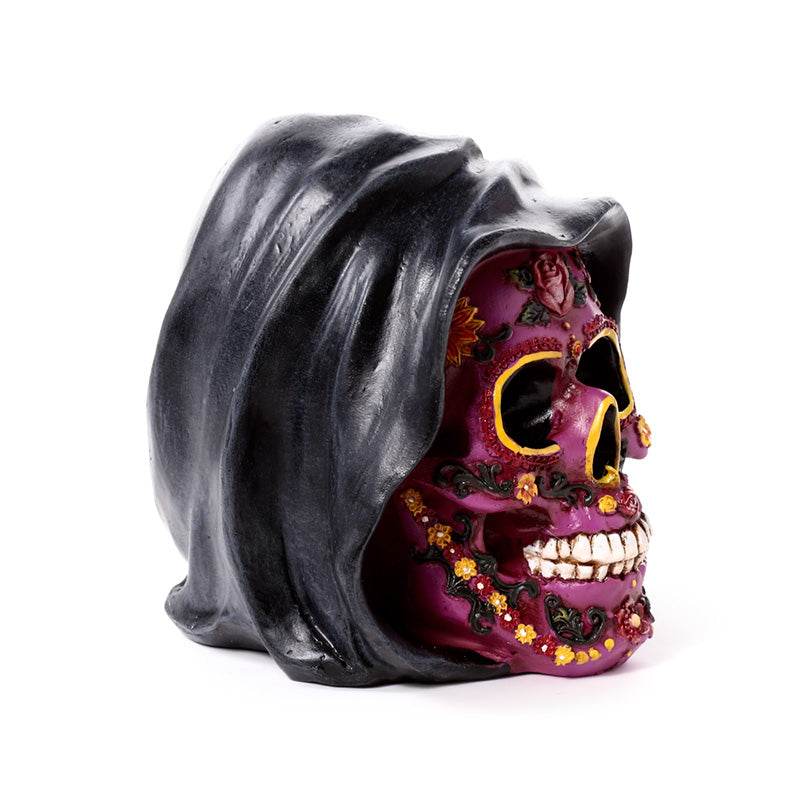 Day of the Dead Purple Skull with Hood - Gift Arch