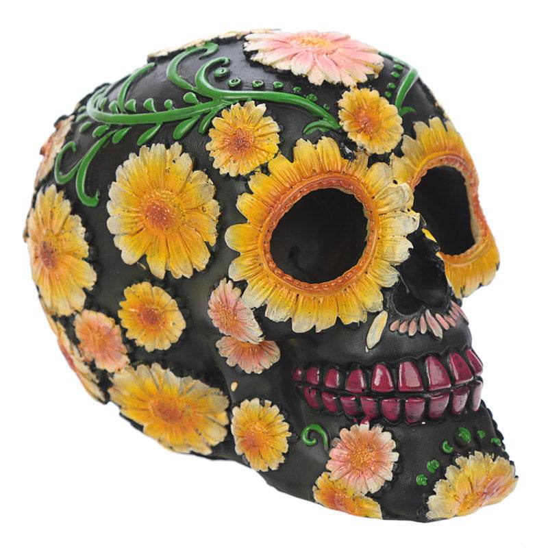 Day of the Dead Skull Head with Daisy Floral Motif - Gift Arch