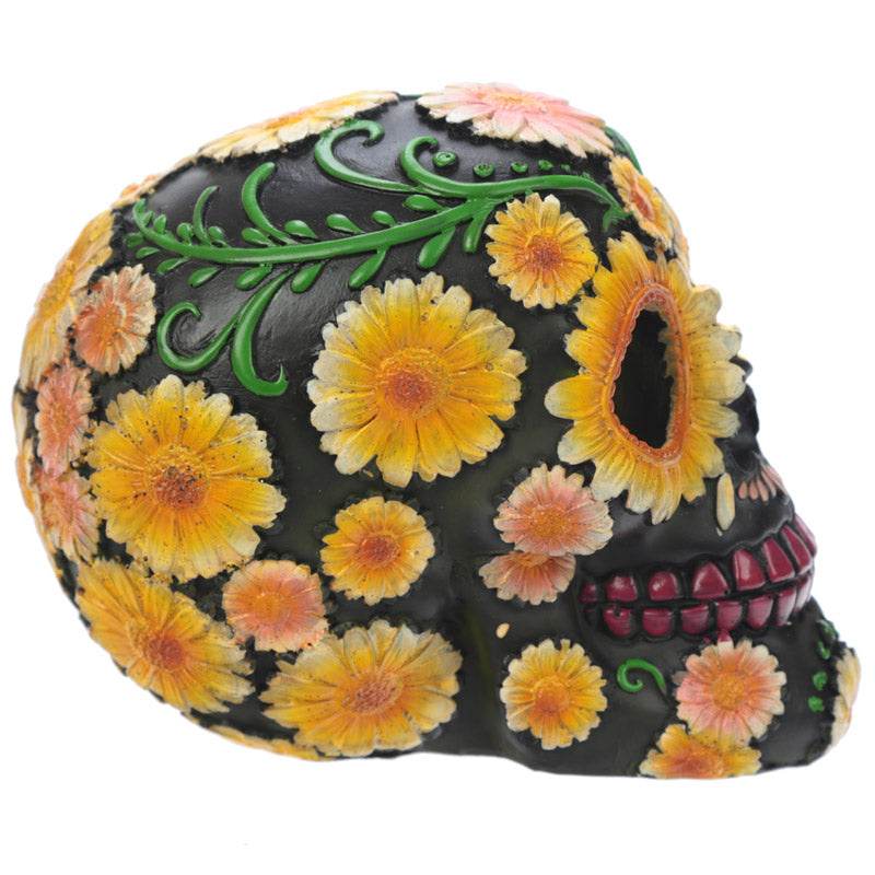 Day of the Dead Skull Head with Daisy Floral Motif - Gift Arch