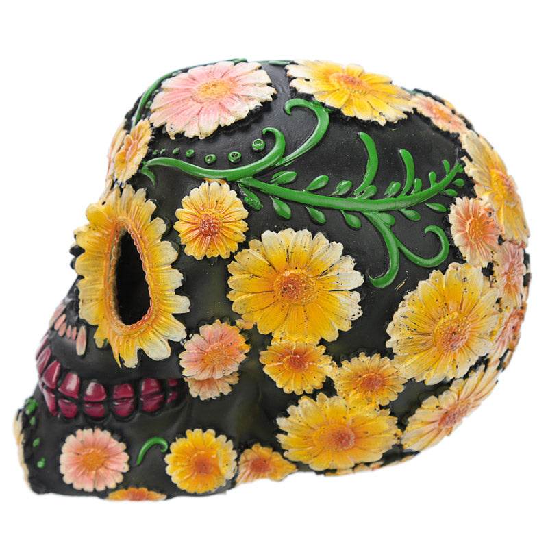 Day of the Dead Skull Head with Daisy Floral Motif - Gift Arch