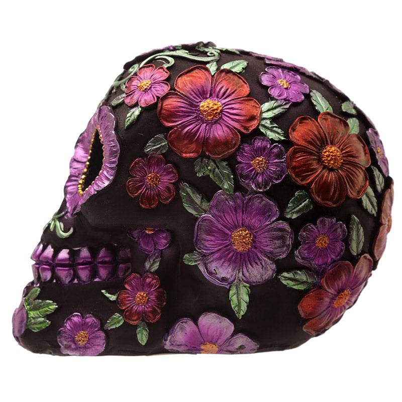 Metallic Day of the Dead Daisy & Flower Skull Decoration - Gift Arch