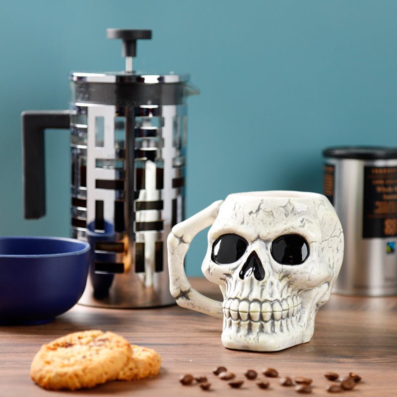 Ancient Skull Head Ceramic Shaped Mug - Gift Arch