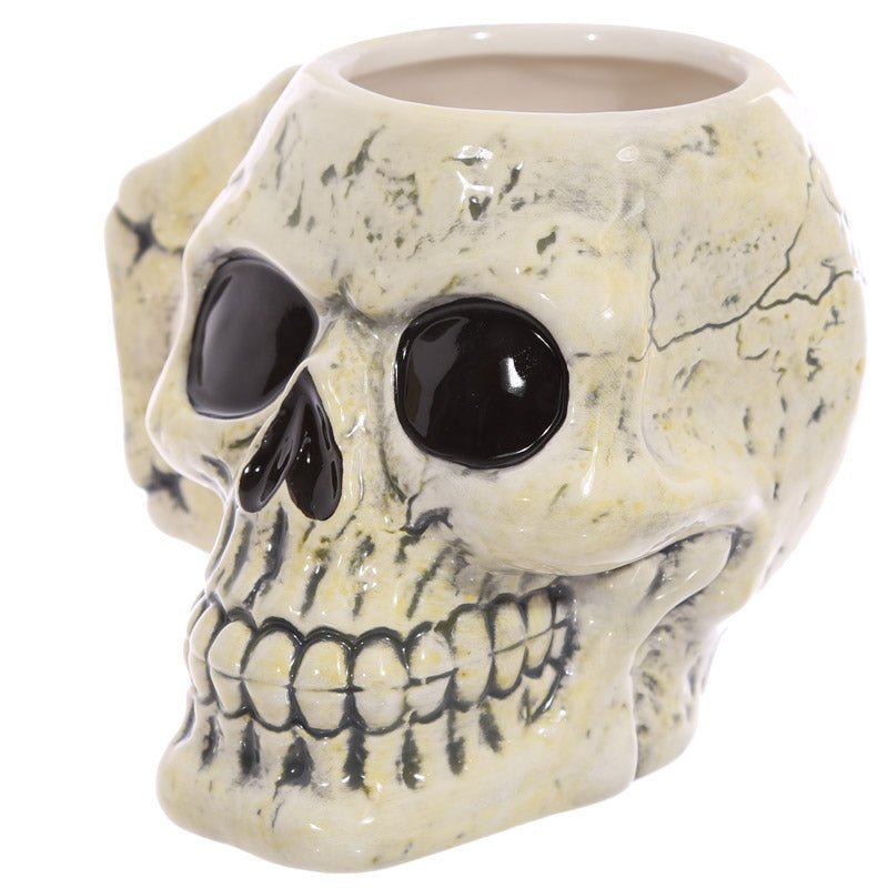 Ancient Skull Head Ceramic Shaped Mug - Gift Arch