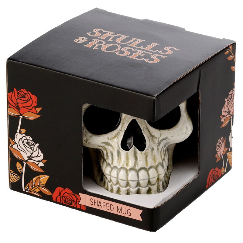 Ancient Skull Head Ceramic Shaped Mug - Gift Arch