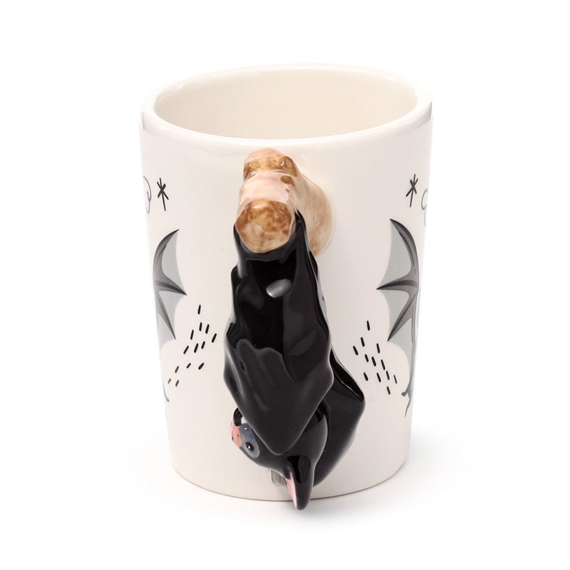 Bat Ceramic Shaped Handle Mug - Gift Arch