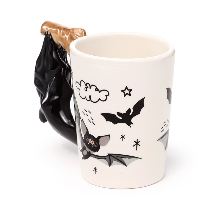 Bat Ceramic Shaped Handle Mug - Gift Arch